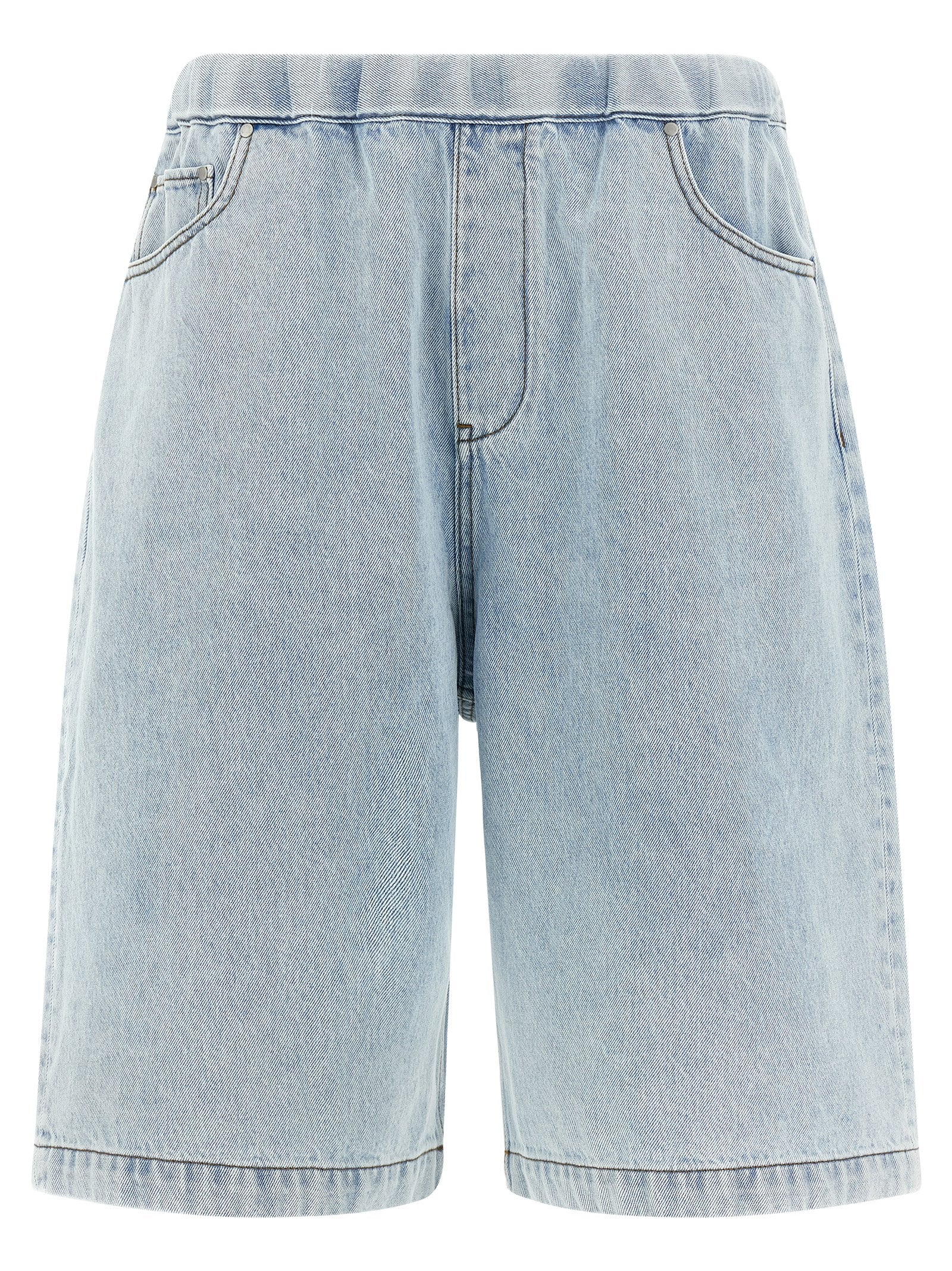 Denim Shorts by Entire Studios for men in denim cotton light-blue features an effortlessly on trend silhouette, showcasing a effortlessly on trend relaxed-fit & wide and short cut with a comfortable for a refined look.