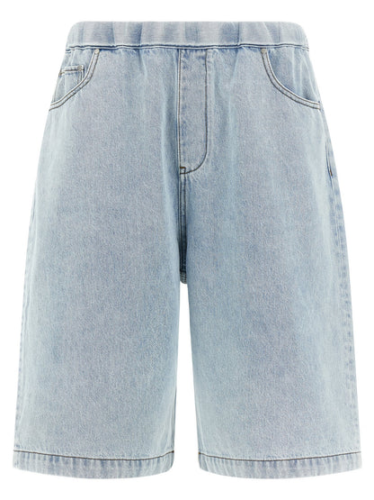 Denim Shorts by Entire Studios for men in denim cotton light-blue features an effortlessly on trend silhouette, showcasing a effortlessly on trend relaxed-fit & wide and short cut with a comfortable for a refined look.