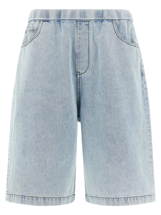 Denim Shorts by Entire Studios for men in denim cotton light-blue features an effortlessly on trend silhouette, showcasing a effortlessly on trend relaxed-fit & wide and short cut with a comfortable for a refined look.