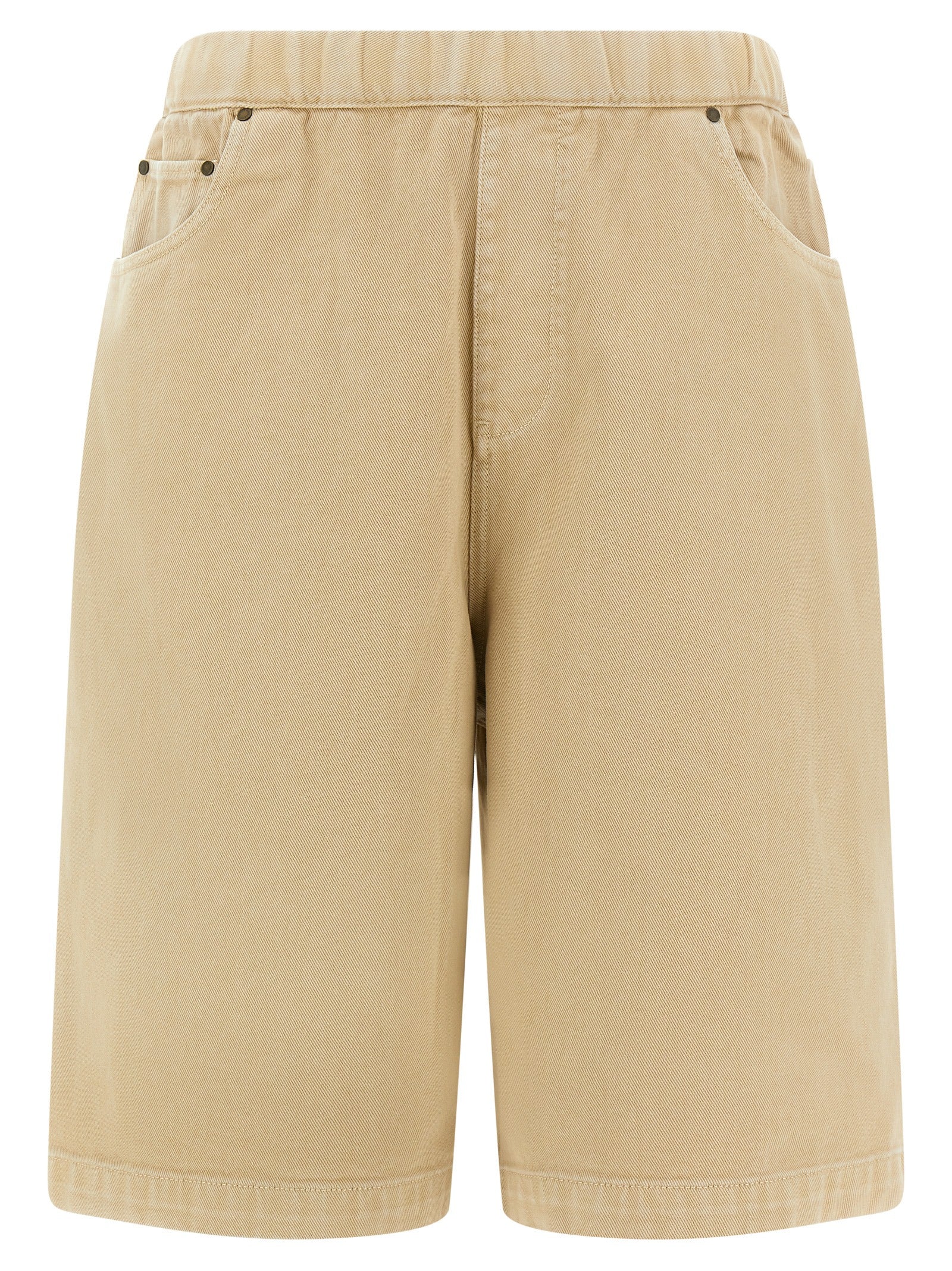 Bermuda Shorts by Entire Studios for men in cotton canvas beige features a eye catching wide and short with a eye catching .