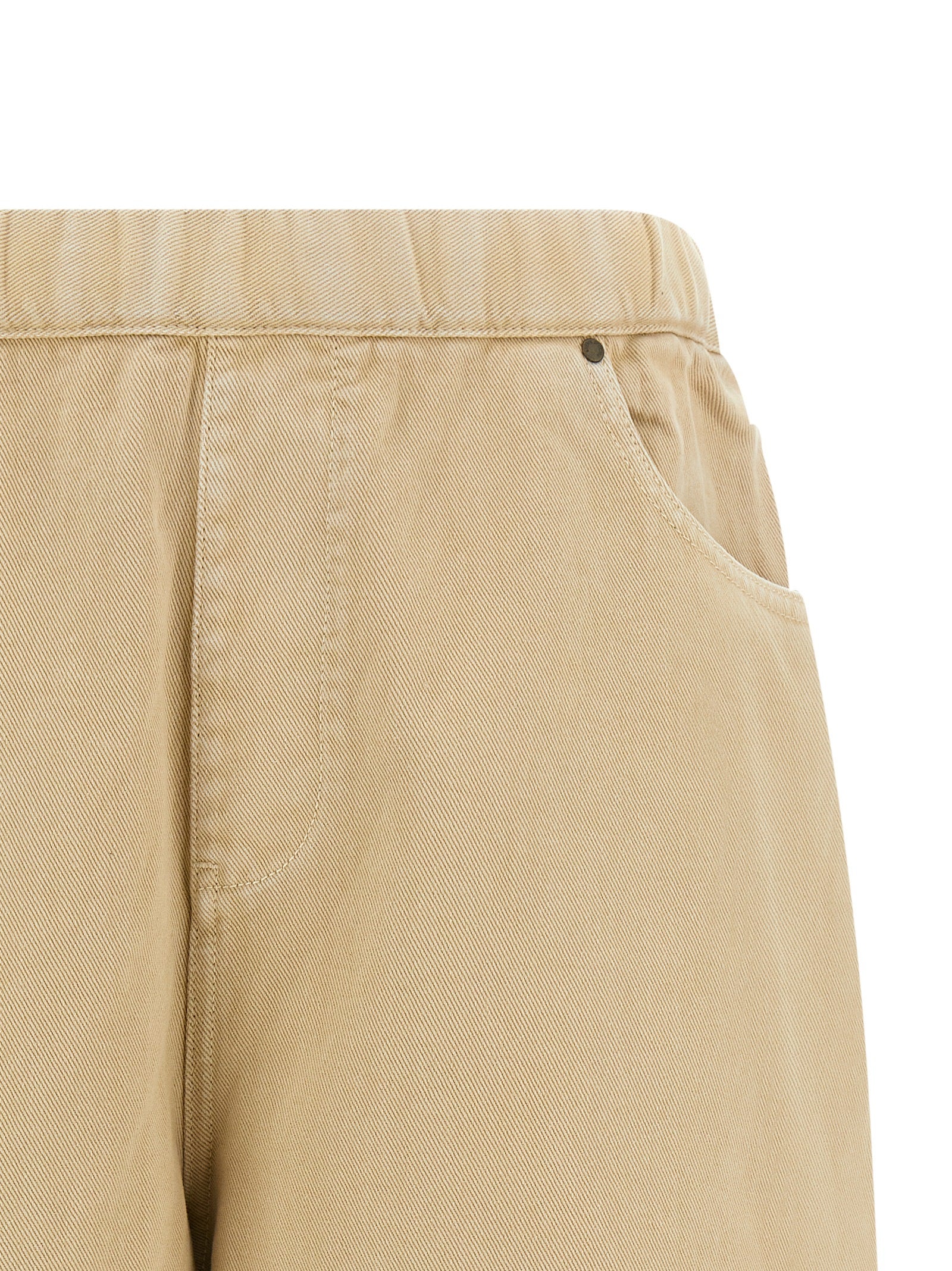 Bermuda Shorts by Entire Studios for men in cotton canvas beige showcases a on trend silhouette, featuring a tailored wide with a classic short and sophisticated for a on trend finish.