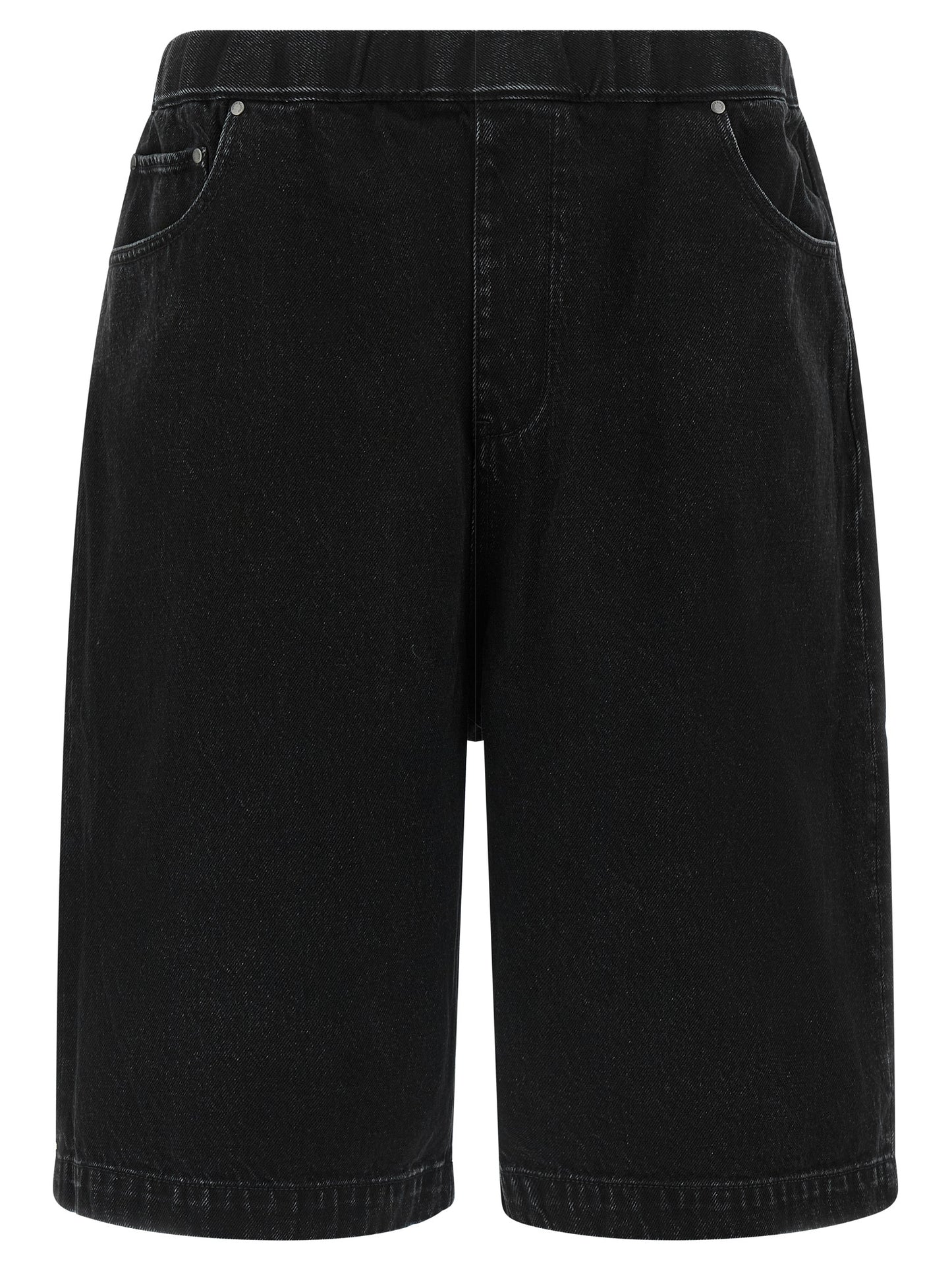 Denim Shorts by Entire Studios for men in denim cotton black features an magnificent silhouette, showcasing a magnificent wide with a short and for a premium, sophisticated aesthetic.