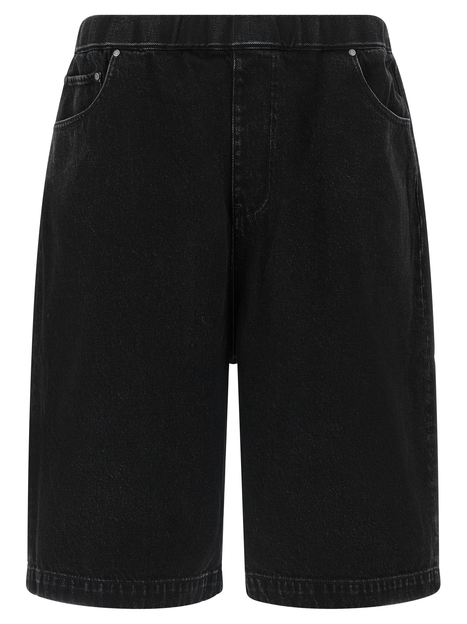 Denim Shorts by Entire Studios for men in denim cotton black features an magnificent silhouette, showcasing a magnificent wide with a short and for a premium, sophisticated aesthetic.