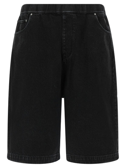Denim Shorts by Entire Studios for men in denim cotton black features an magnificent silhouette, showcasing a magnificent wide with a short and for a premium, sophisticated aesthetic.