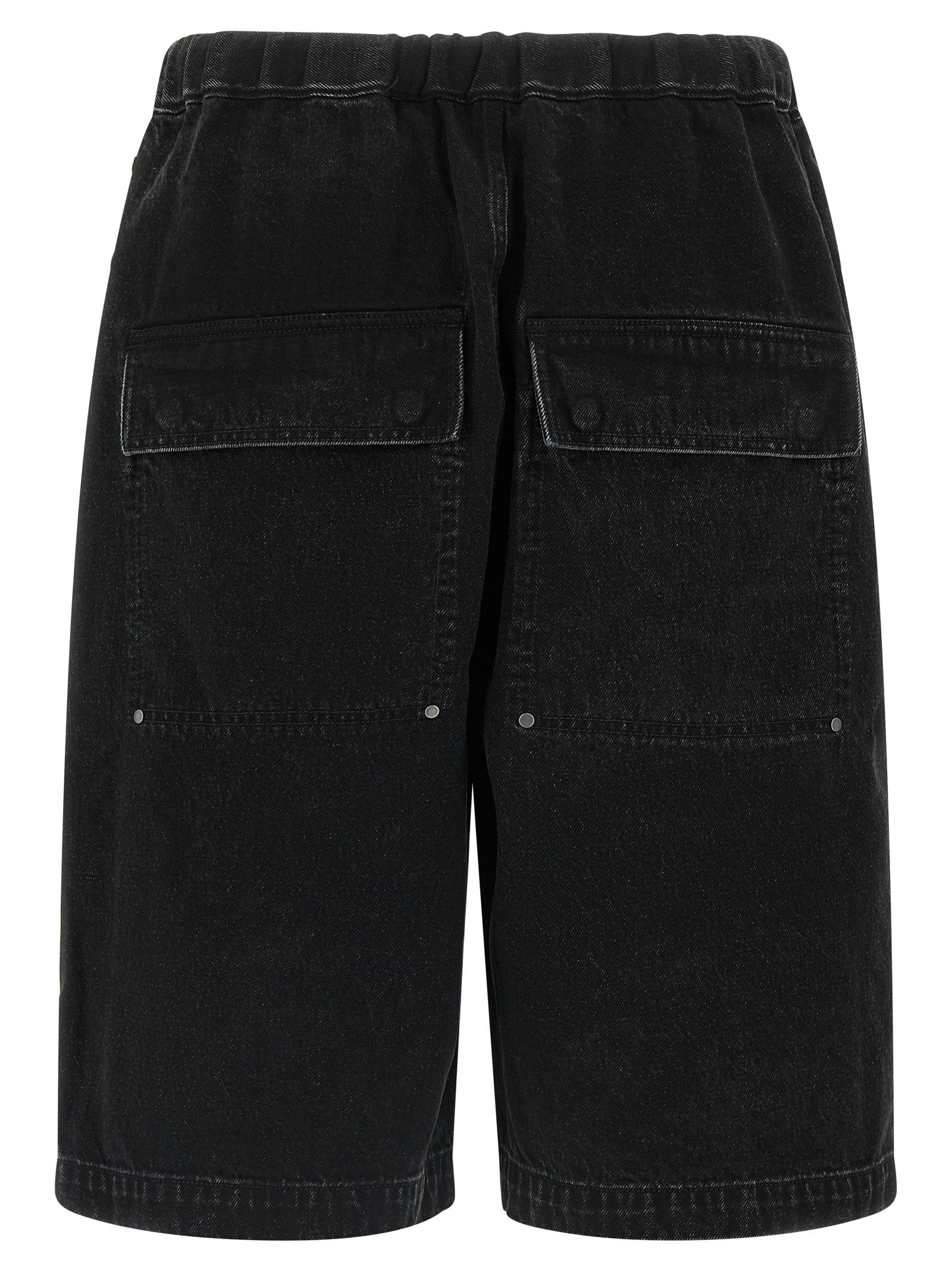 Denim Shorts by Entire Studios for men in denim cotton black features an effortlessly on trend silhouette, showcasing a effortlessly on trend wide and short cut with a comfortable for a refined look.