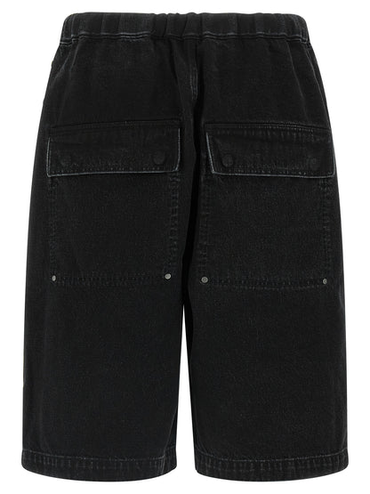 Denim Shorts by Entire Studios for men in denim cotton black features an effortlessly on trend silhouette, showcasing a effortlessly on trend wide and short cut with a comfortable for a refined look.