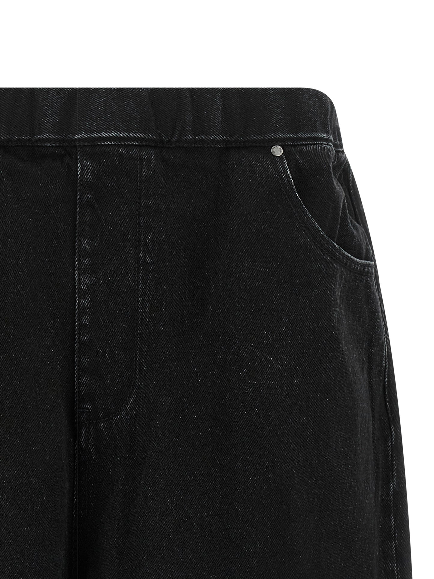 Denim Shorts by Entire Studios for men in denim cotton black presents a contemporary silhouette, featuring a contemporary wide and short with a contemporary for a sophisticated summer look.