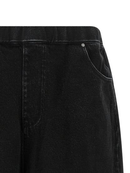 Denim Shorts by Entire Studios for men in denim cotton black presents a contemporary silhouette, featuring a contemporary wide and short with a contemporary for a sophisticated summer look.