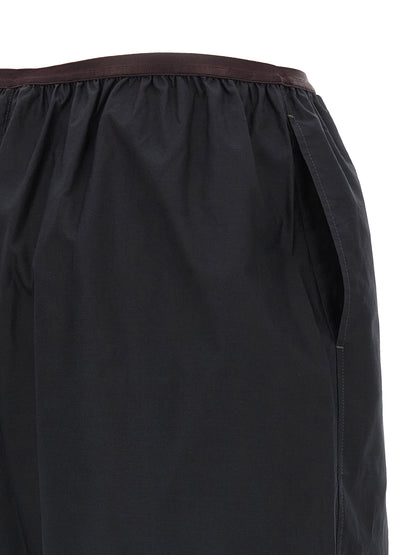 Bermuda Shorts by Lemaire for women in cotton & silk gray features a eye catching wide and short with a eye catching .