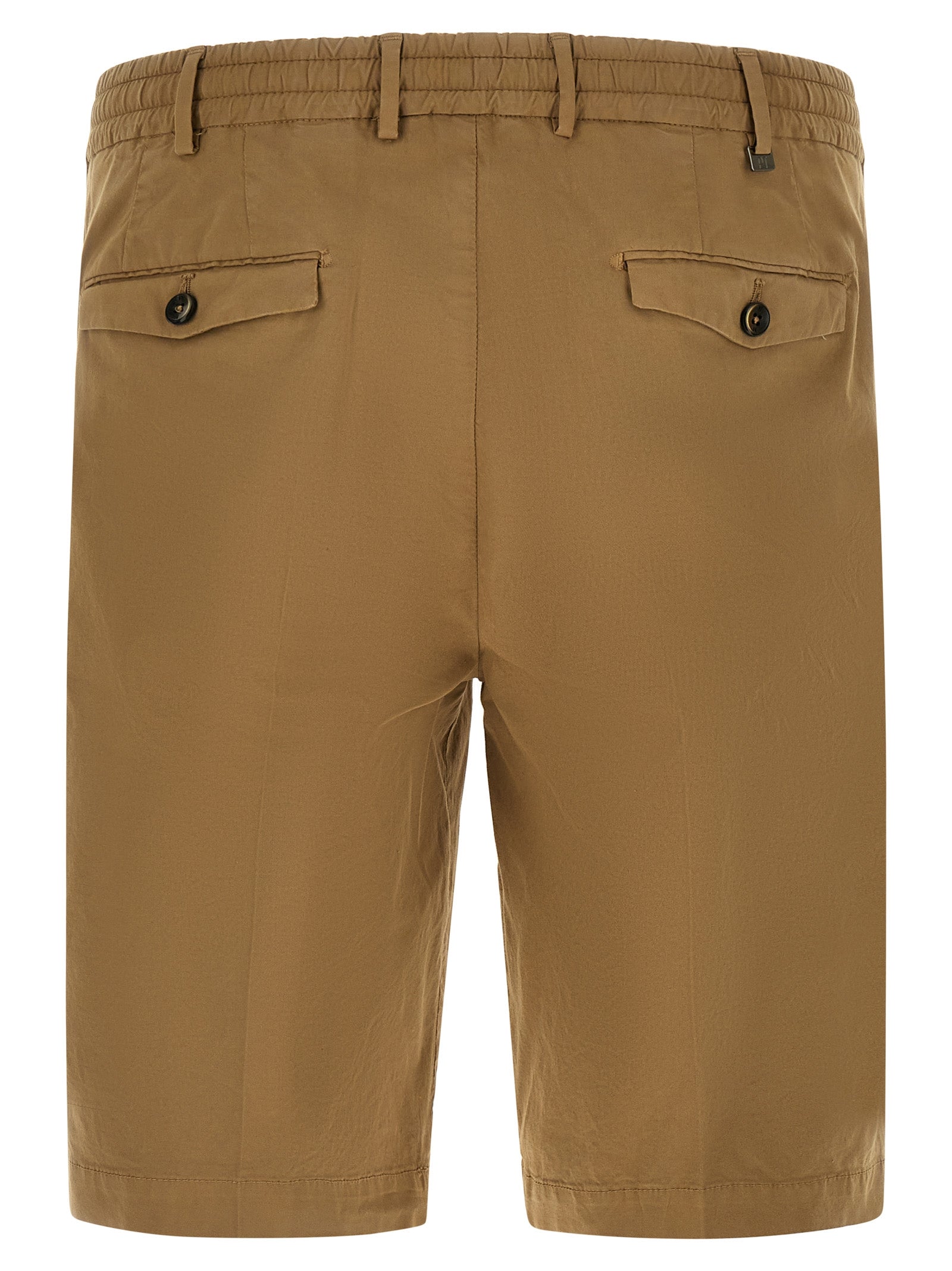 Bermuda Shorts by PT Torino for men in stretch cotton beige features an nuanced silhouette, showcasing a nuanced relaxed-fit with a short cut and mid rise for a sophisticated, premium finish.