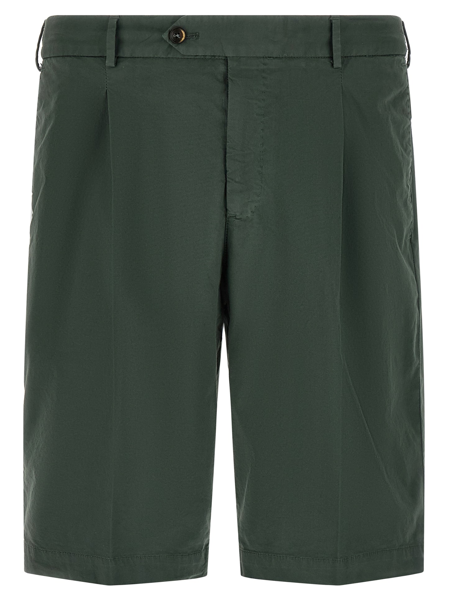 Bermuda Shorts by PT Torino for men in stretch cotton bicolour & green presents a sleek silhouette, featuring a sleek straight-leg & regular-fit with a refined short and a sophisticated .