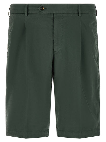 Bermuda Shorts by PT Torino for men in stretch cotton bicolour & green presents a sleek silhouette, featuring a sleek straight-leg & regular-fit with a refined short and a sophisticated .