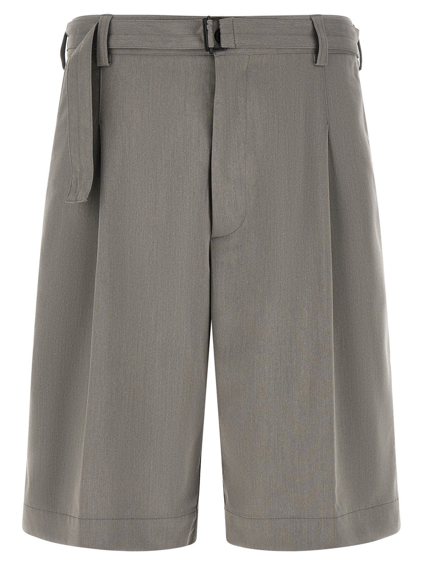 Bermuda Shorts by CELLAR DOOR for men in viscose & polyester gray features a sartorial silhouette, showcasing a sartorial and short with a sophisticated for a sartorial look.