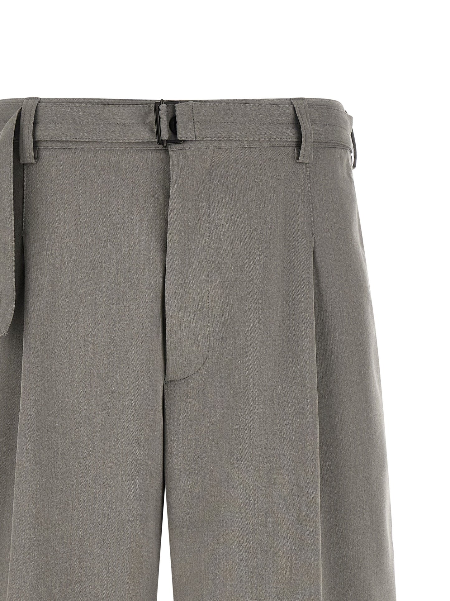 Bermuda Shorts by CELLAR DOOR for men in viscose & polyester gray features an tailored silhouette, showcasing a tailored with a short and for a sophisticated look.