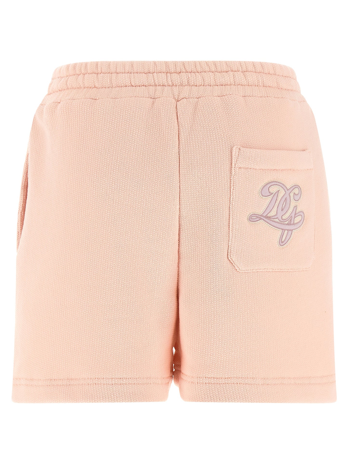 Bermuda Shorts by Dolce & Gabbana for women in cotton terry cloth multicolor & pink showcases a on trend silhouette, featuring a tailored with a classic short and sophisticated for a on trend finish.