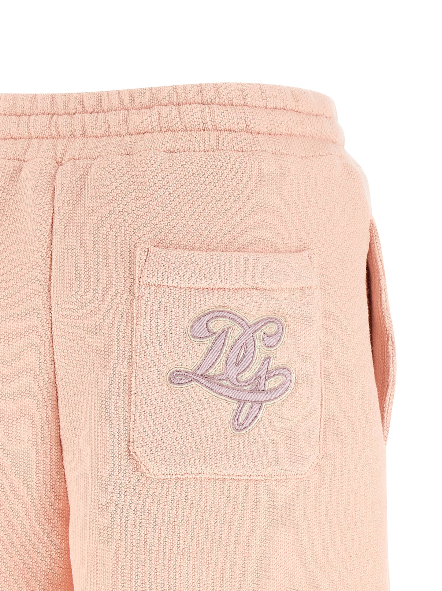 Bermuda Shorts by Dolce & Gabbana for women in cotton terry cloth multicolor & pink features a sartorial silhouette, showcasing a sartorial and short with a sophisticated for a sartorial look.