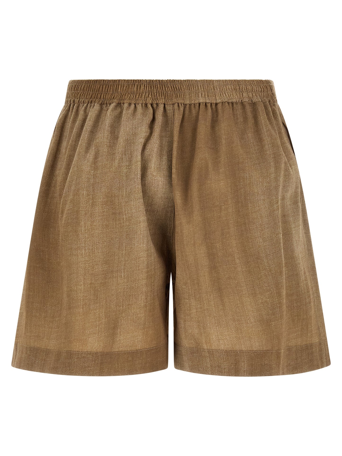 Denim Shorts by Ermanno Scervino for women in polyester denim beige, sand & print features an unrivaled comfort and short with an unrivaled comfort .