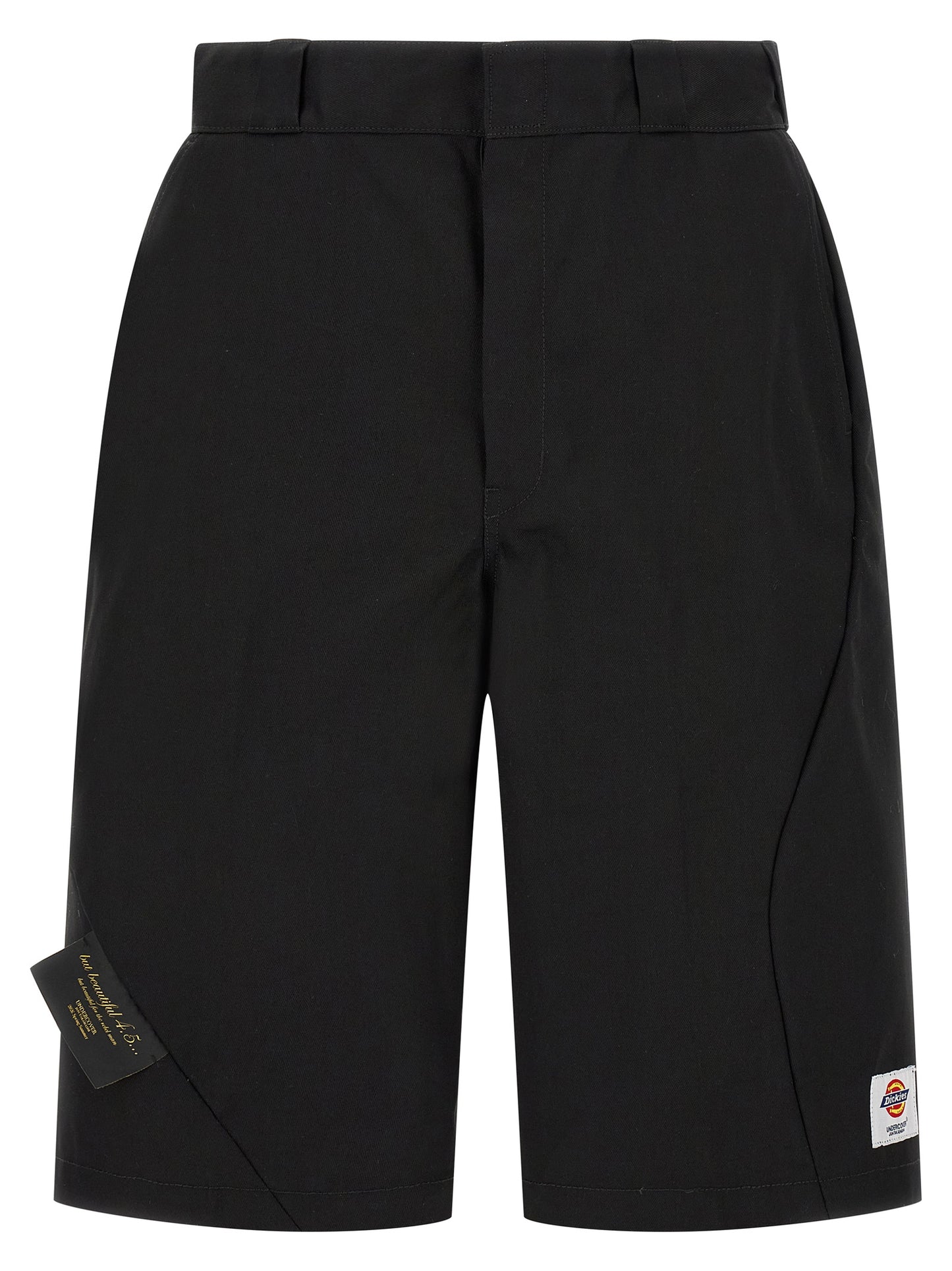 Undercover Men's Polyester Cotton Twill Bermuda Shorts - Black