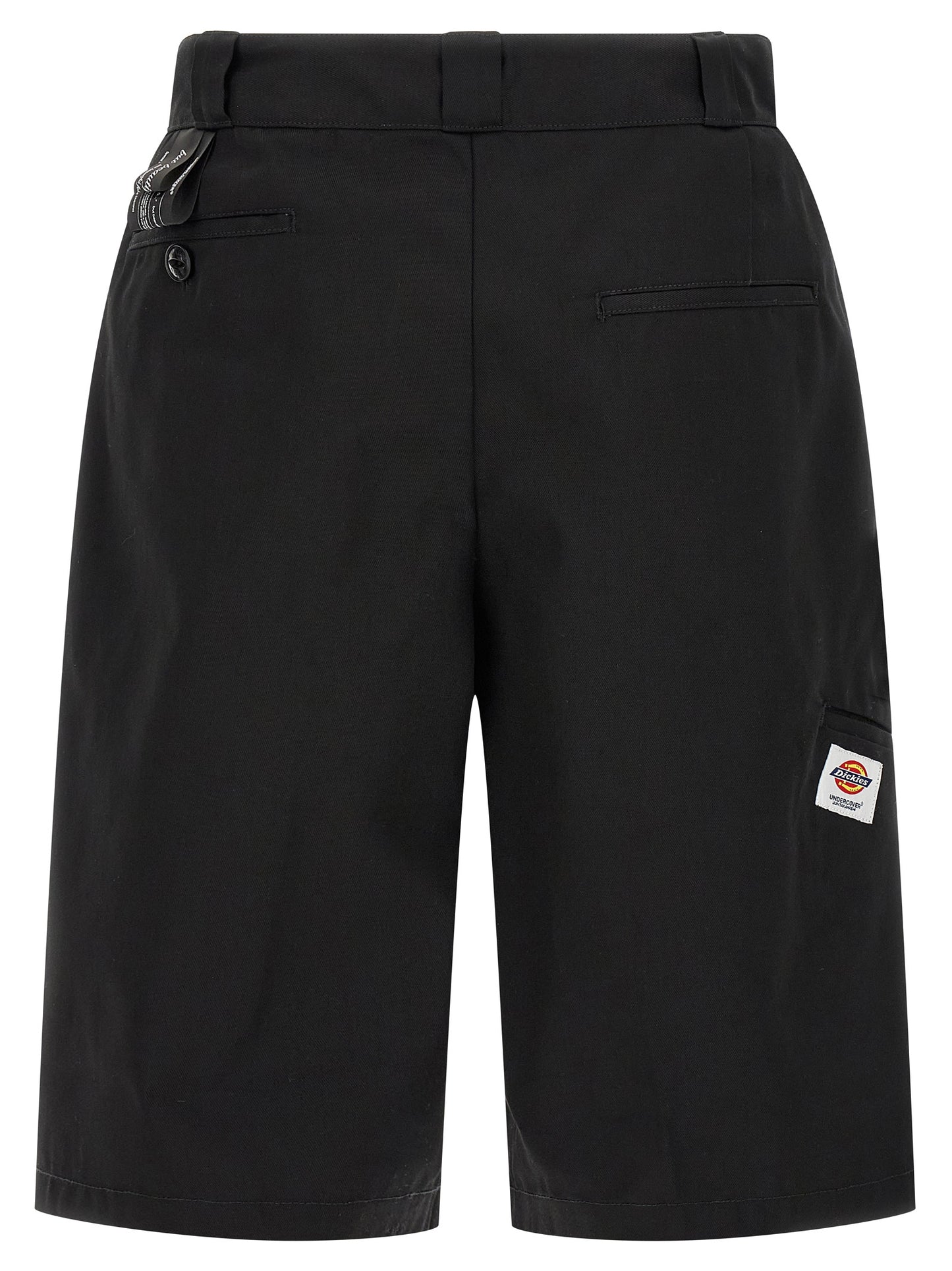 Undercover Men's Polyester Cotton Twill Bermuda Shorts - Black