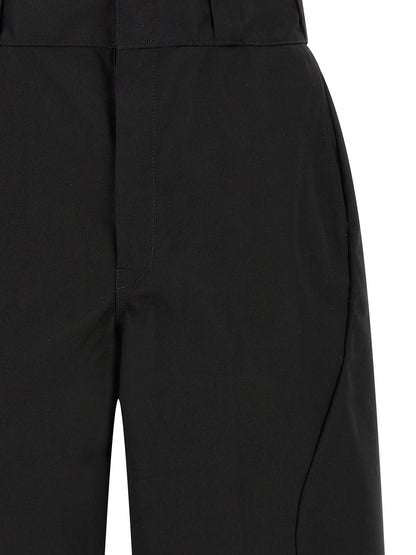 Undercover Men's Polyester Cotton Twill Bermuda Shorts - Black
