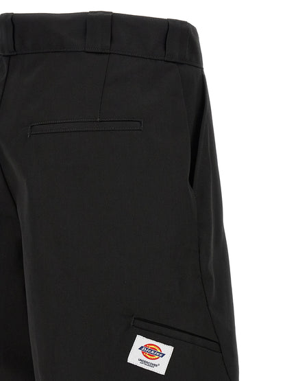 Undercover Men's Polyester Cotton Twill Bermuda Shorts - Black