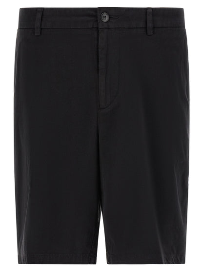 Bermuda Shorts by Hugo Boss for men in stretch cotton & silicone black features a eye catching tapered-leg and short with a eye catching .