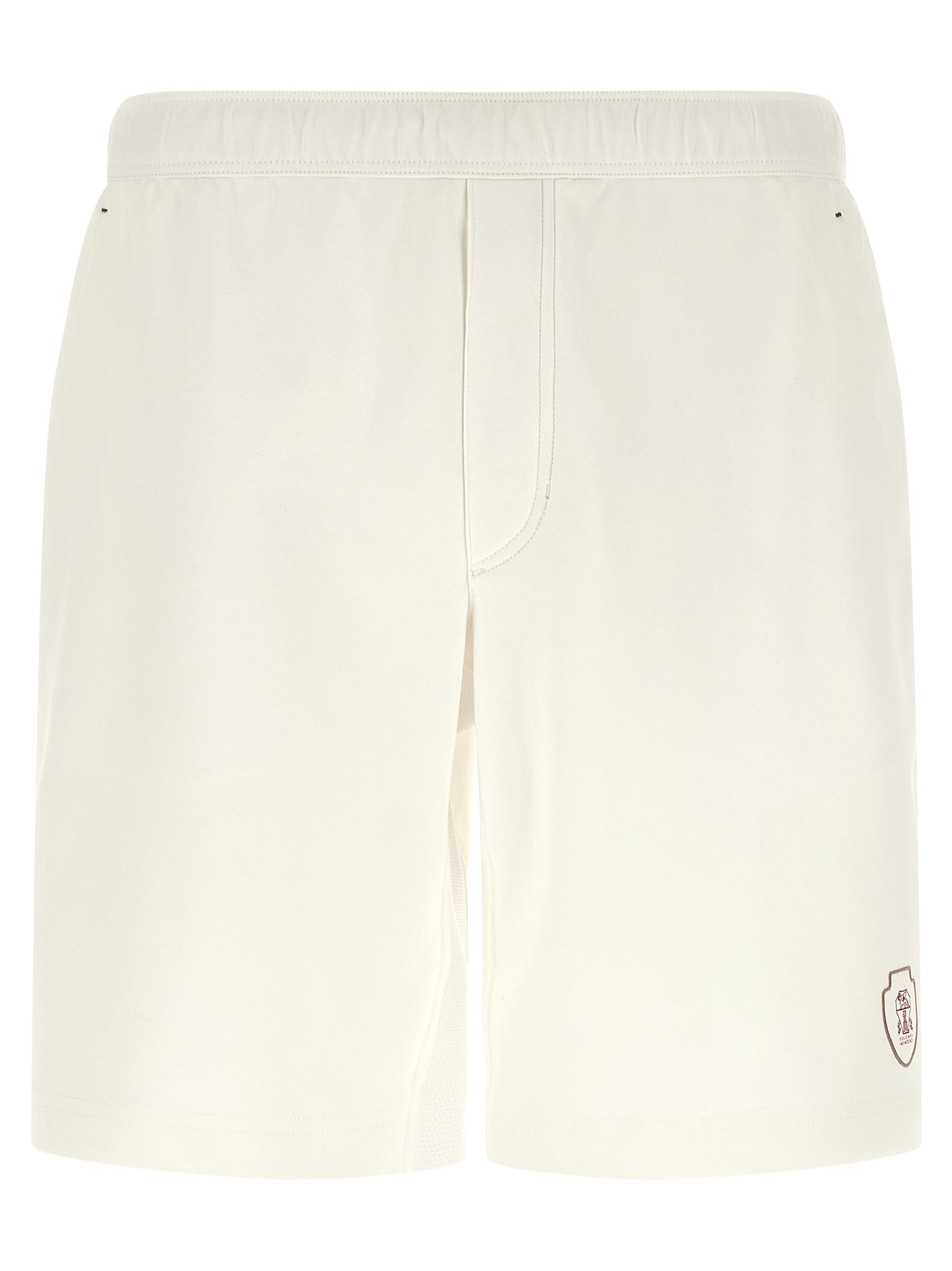 Brunello Cucinelli Men's Cotton Bermuda Shorts - White