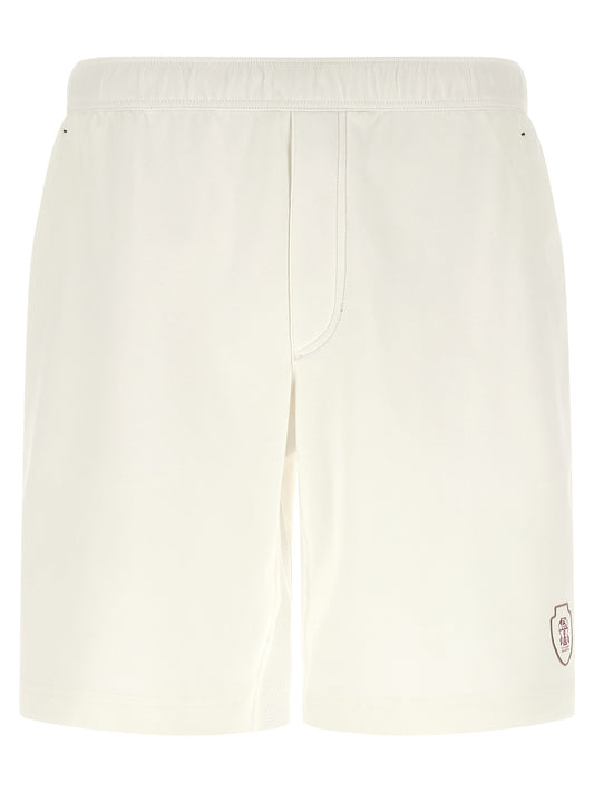 Brunello Cucinelli Men's Cotton Bermuda Shorts - White