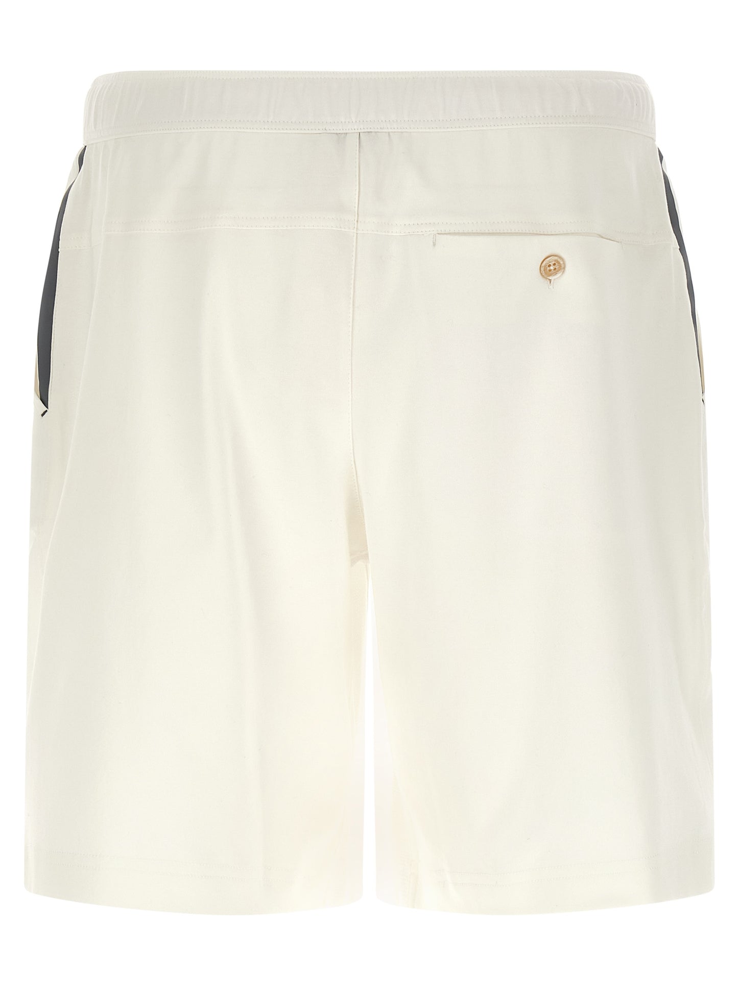 Brunello Cucinelli Men's Cotton Bermuda Shorts - White