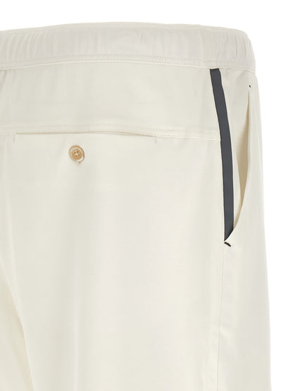 Brunello Cucinelli Men's Cotton Bermuda Shorts - White