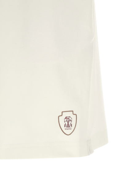 Brunello Cucinelli Men's Cotton Bermuda Shorts - White