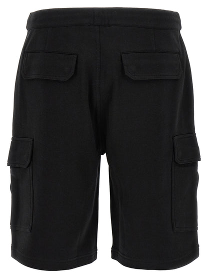 Brunello Cucinelli Men's Silk Polyamide Cotton & Cashmere Bermuda Shorts - Black