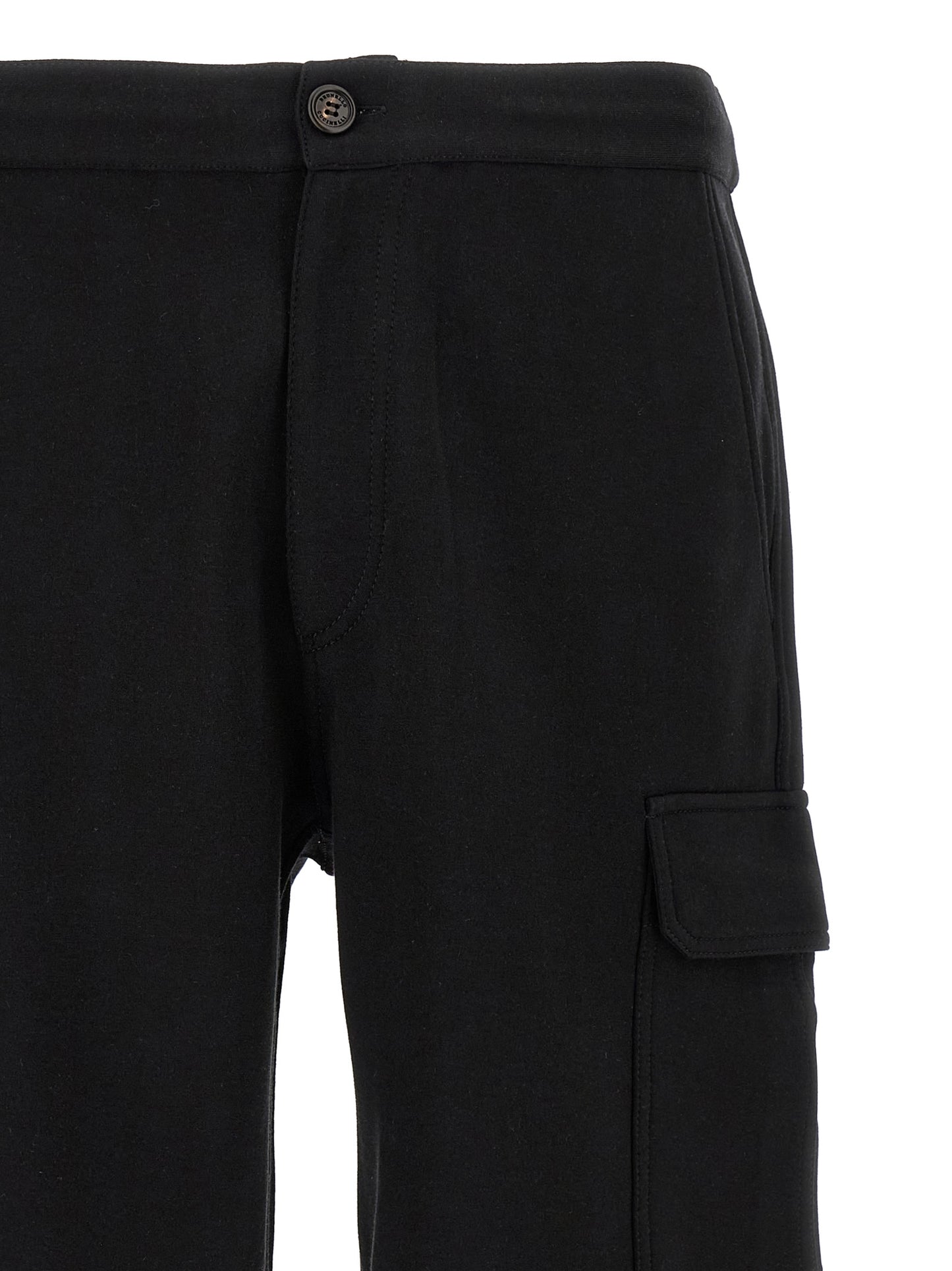Brunello Cucinelli Men's Silk Polyamide Cotton & Cashmere Bermuda Shorts - Black
