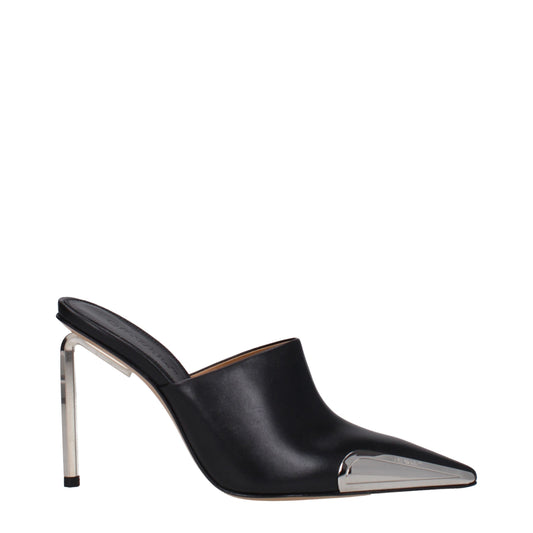High-Heel Sandals Pumps Heels by Off-White for women in leather black, silver & white features an captivating silhouette, showcasing the elegant Women's Leather High-Heel Sandals Pumps Heels design with a high-heel 10-5-cm-heel and a sophisticated .