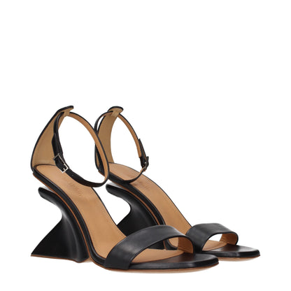 Stiletto Sandals by Off-White for women in leather black & white features an statuesque Women's Leather Stiletto Sandals silhouette with a refined stiletto and elegant .