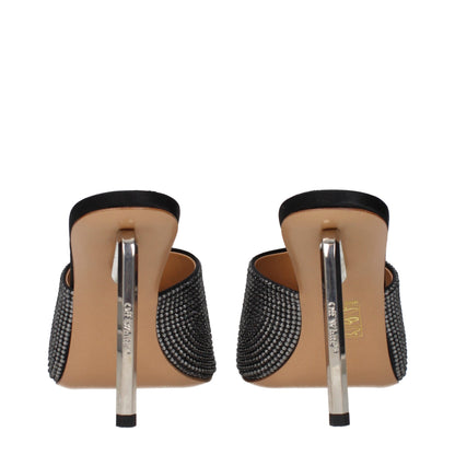 Stiletto Sandals by Off-White for women in satin & rhinestone and black & white presents a captivating silhouette, showcasing the signature style of the Women's Satin & Rhinestone Stiletto Sandals with a captivating stiletto and captivating .