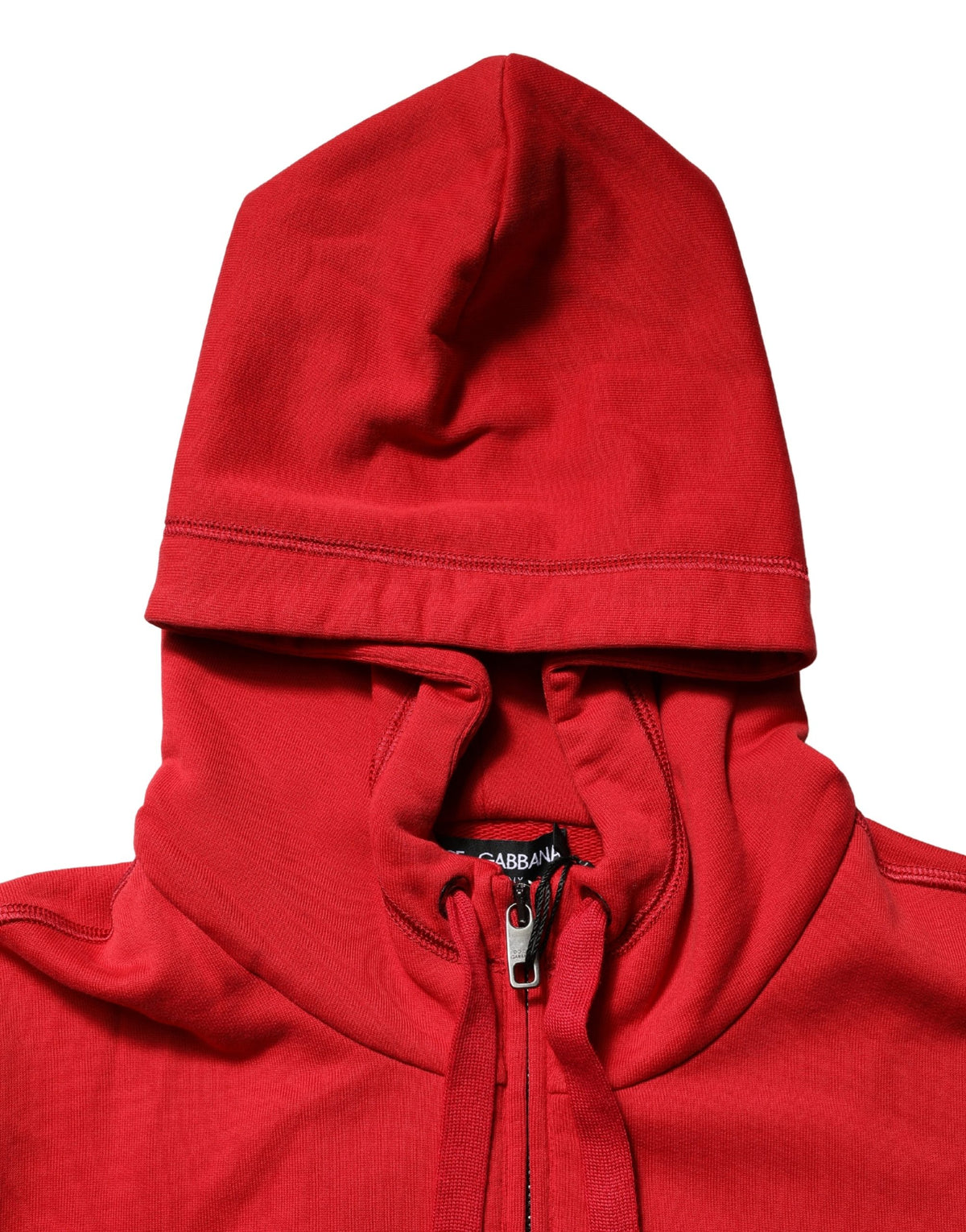 Dolce & Gabbana Men's Regular Fit Cotton Sweatshirt Hoodie - Red