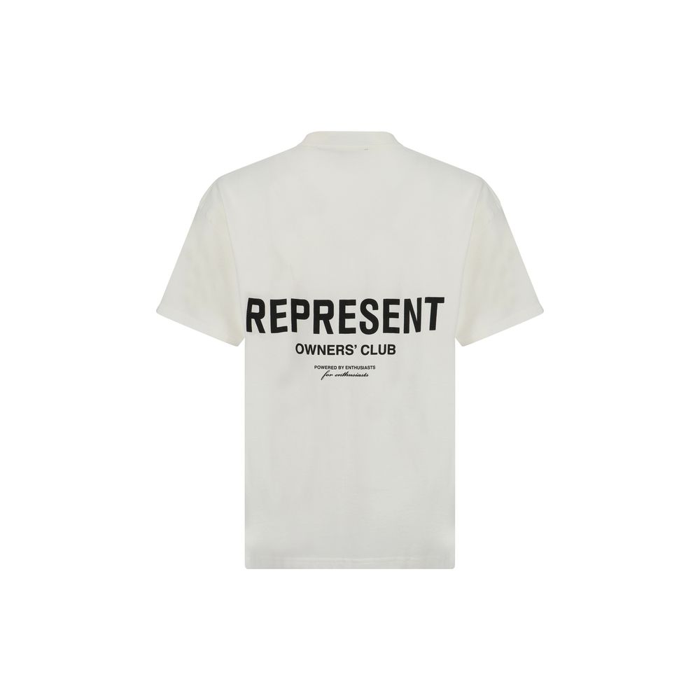 T-Shirt by Represent for men in cotton white, patterned & monogram features an edgy silhouette, meticulously detailed with a sophisticated and crew neckline for a truly edgy finish.
