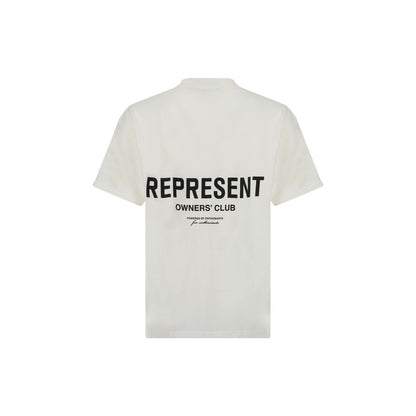 T-Shirt by Represent for men in cotton white, patterned & monogram features an edgy silhouette, meticulously detailed with a sophisticated and crew neckline for a truly edgy finish.