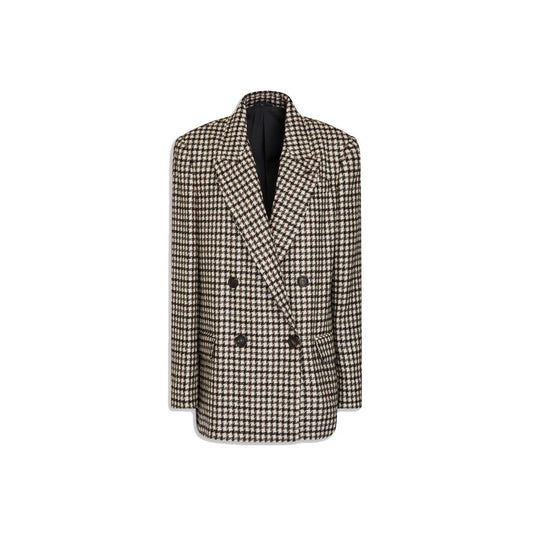 Blazer by Brunello Cucinelli for women in polyamide & alpaca wool brown features an stylish silhouette, showcasing a sophisticated and stylish for a truly stylish finish.