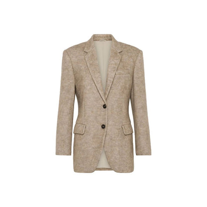 Brunello Cucinelli Beige Cashmere Blazer