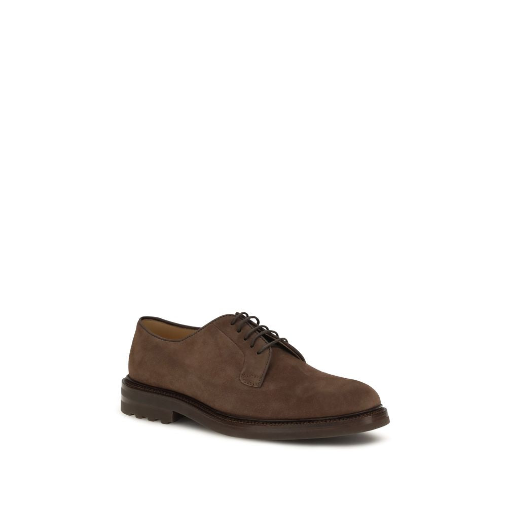 This Lace-Up Shoes by Brunello Cucinelli for men in bos taurus calf suede leather brown features an exquisite silhouette from the Men's Bos Taurus Calf Suede Leather Lace-Up Shoes collection, defined by a sophisticated and elegant round toe style.