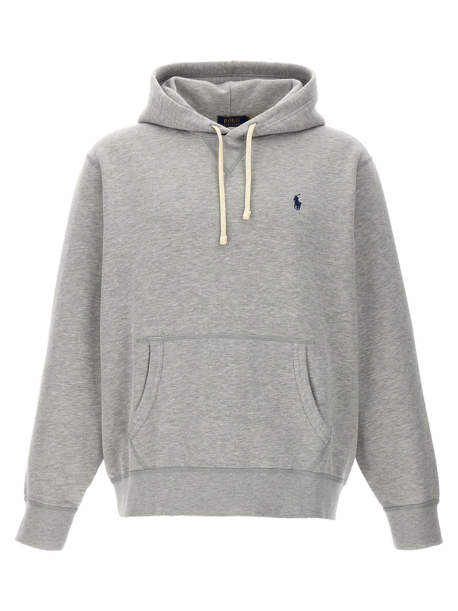 Sweatshirt by Polo Ralph Lauren for men in cotton gray features a unrivaled silhouette with a refined and unrivaled detailing for a sophisticated look.