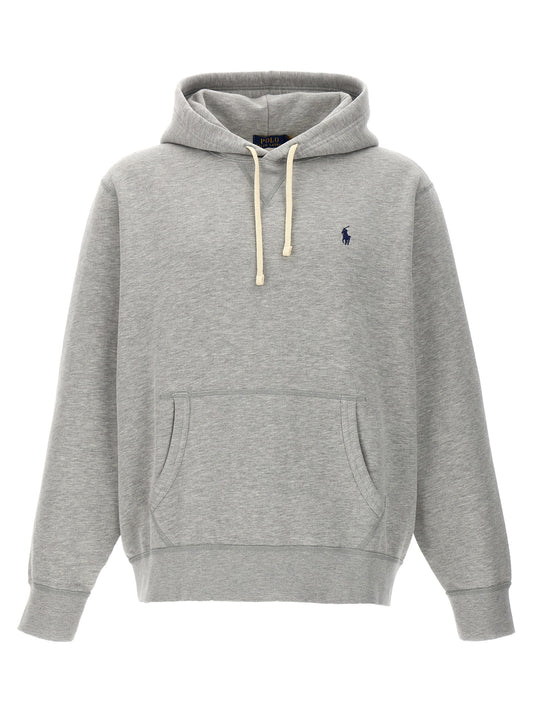 Sweatshirt by Polo Ralph Lauren for men in cotton gray features a unrivaled silhouette with a refined and unrivaled detailing for a sophisticated look.