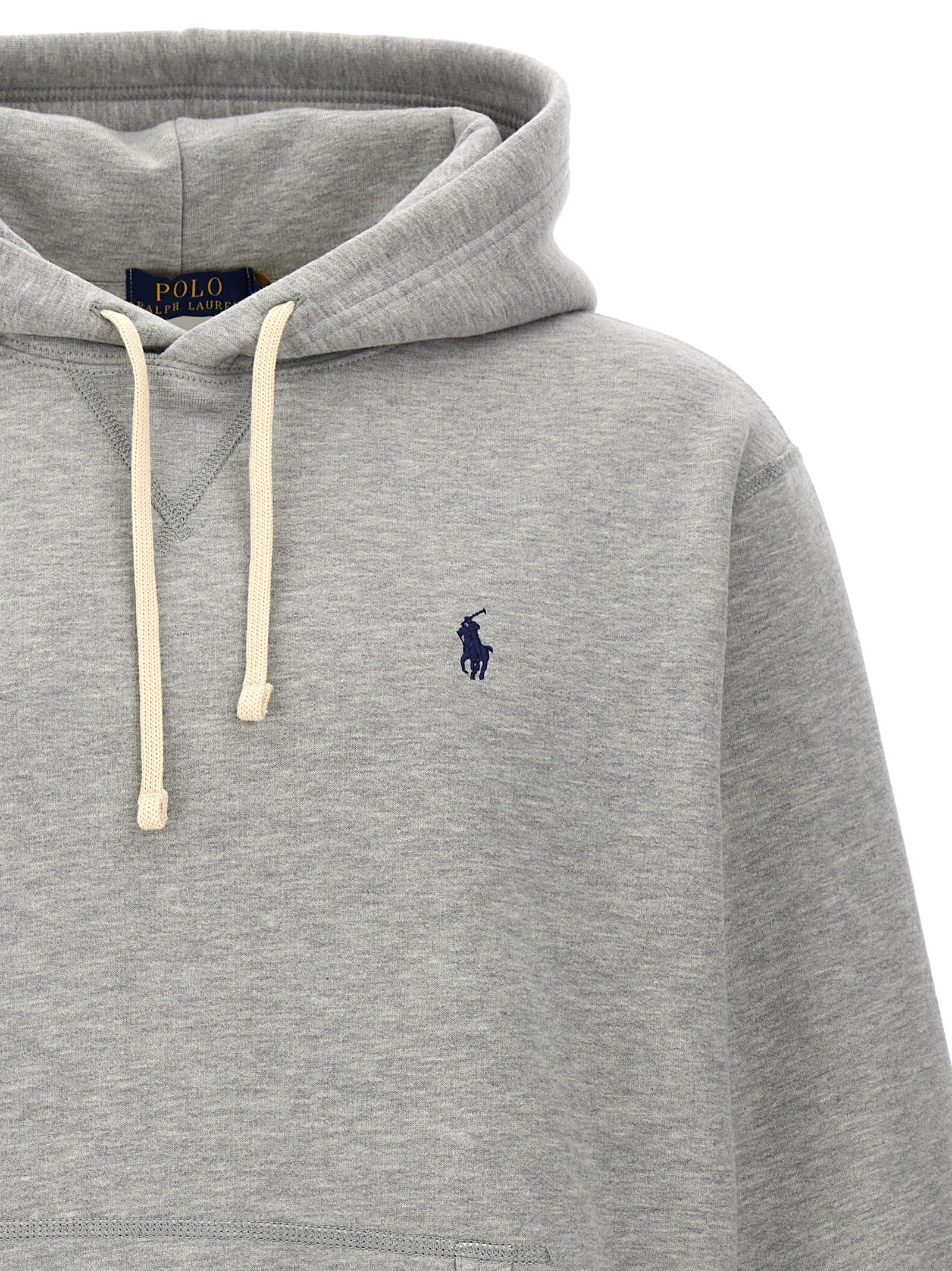 Sweatshirt by Polo Ralph Lauren for men in cotton gray features an provocated silhouette, detailed with a provocated and a refined for a sophisticated aesthetic.