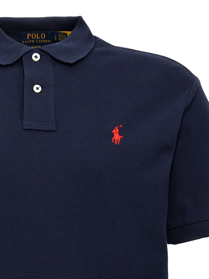 This Polo Shirt by Polo Ralph Lauren for men in cotton blue presents a flawless silhouette, showcasing flawless detailing and a refined for a truly flawless aesthetic.
