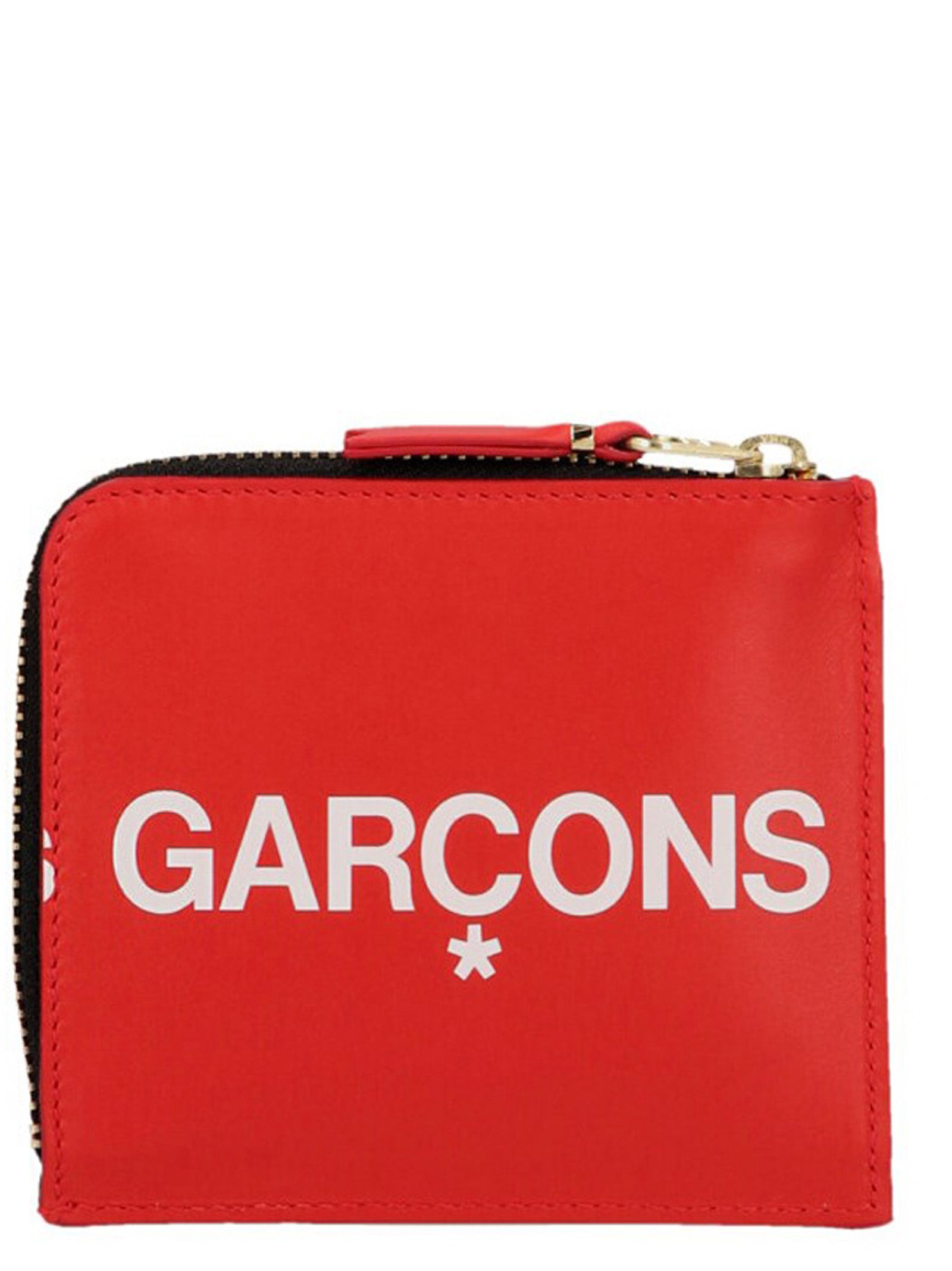 Cardholder Card Case by Comme Des Garçons for women in leather multicolor & red features an dynamic silhouette from the Huge Logo Leather Cardholder Card Case collection, highlighting dynamic card-organization for a premium and sophisticated look.