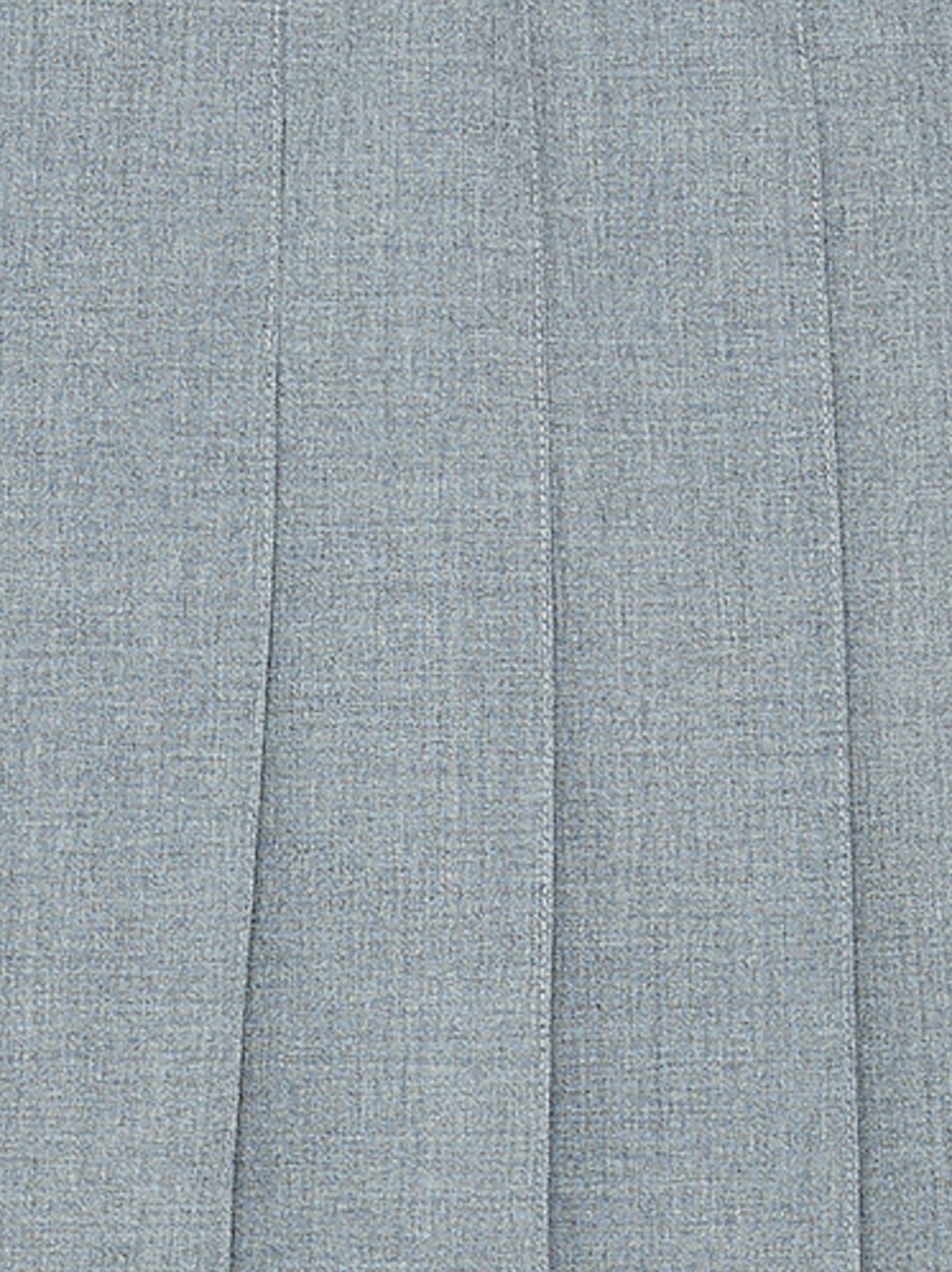 Skirt by Thom Browne for women in wool gray & signature features an tailored silhouette, artfully capturing the essence of Waves Women's Pleated Wool Long Skirt in a sophisticated long.