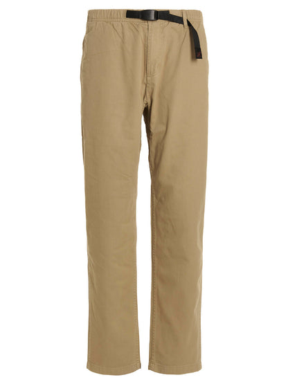 Trousers by Gramicci for men in cotton beige & print features a sculptural silhouette, showcasing a sculptural and long with a sophisticated for a sculptural finish.