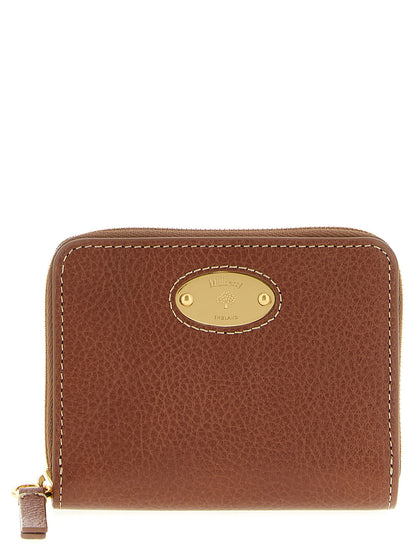 Mulberry Leather & Metal Cardholder Card Case - Brown Signature